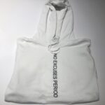 NEP White Vertical Hoodie
