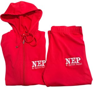 Red Lady V Fitted Set